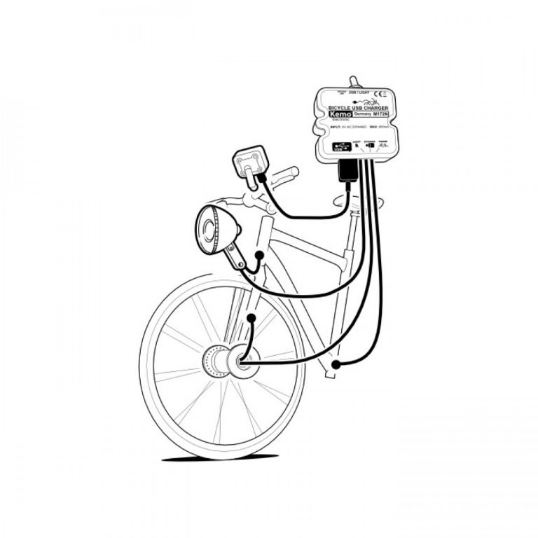 KEMO Fahrrad Power Laderegler USB Camper Gold Shop