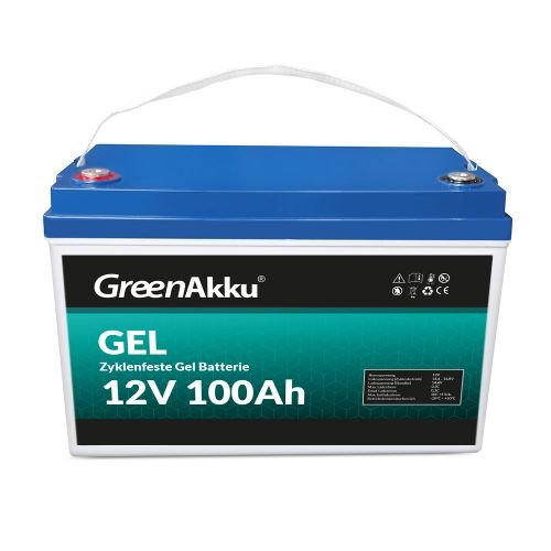 GreenAkku Zyklenfeste GEL Batterie 12V 100Ah - Camper Gold Shop